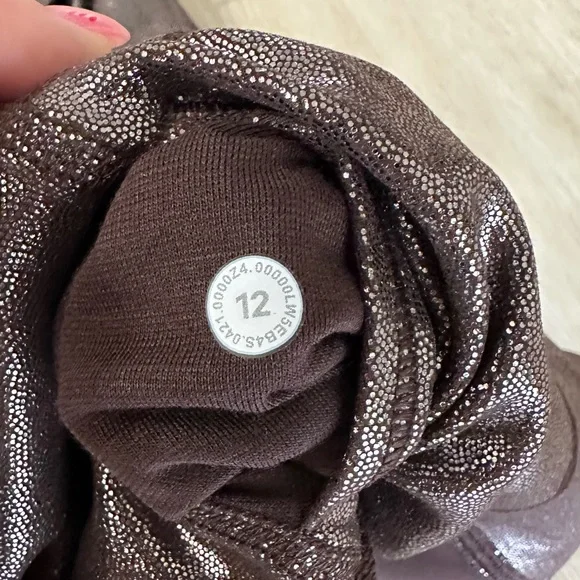 Lululemon align french press shine radiant foil legging 25” - Picture 3 of 8